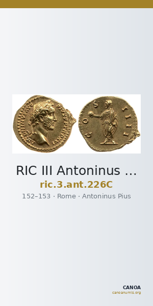 RIC III Antoninus Pius 226C — CANOA