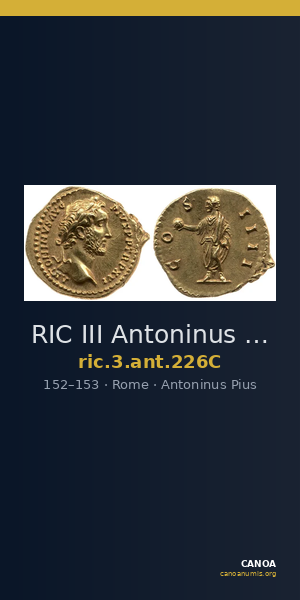RIC III Antoninus Pius 226C — CANOA