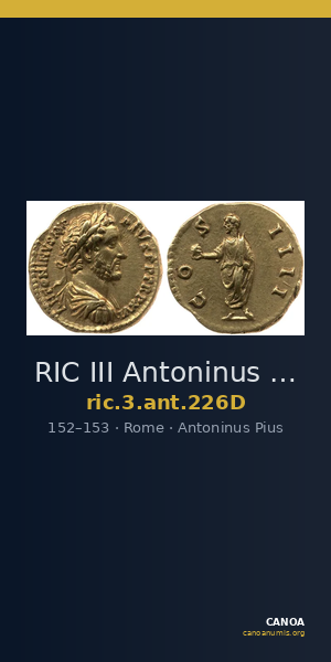 RIC III Antoninus Pius 226D — CANOA