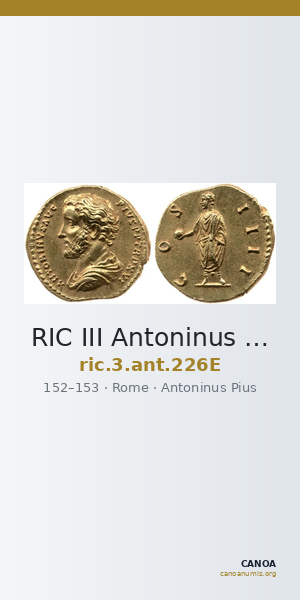 RIC III Antoninus Pius 226E — CANOA