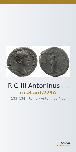 RIC III Antoninus Pius 229A — CANOA