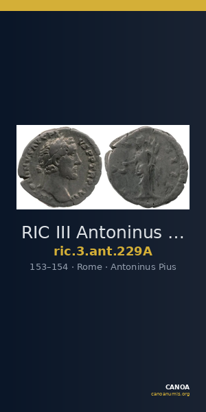 RIC III Antoninus Pius 229A — CANOA