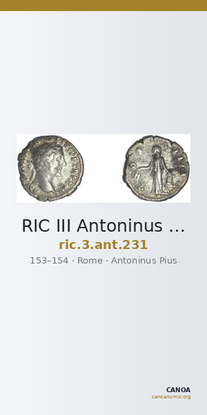 RIC III Antoninus Pius 231 — CANOA