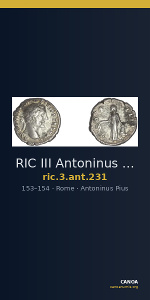 RIC III Antoninus Pius 231 — CANOA