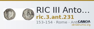 RIC III Antoninus Pius 231 — CANOA