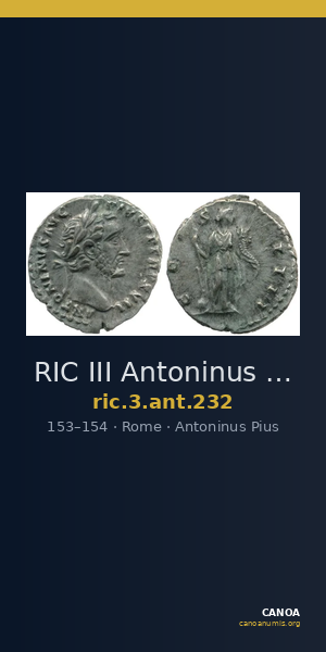 RIC III Antoninus Pius 232 — CANOA