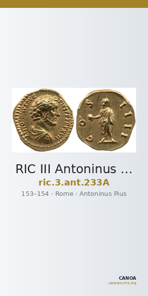 RIC III Antoninus Pius 233A — CANOA