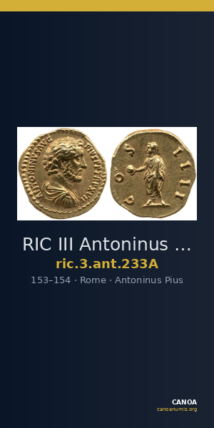 RIC III Antoninus Pius 233A — CANOA