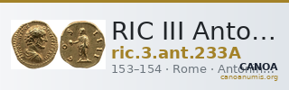 RIC III Antoninus Pius 233A — CANOA