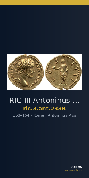 RIC III Antoninus Pius 233B — CANOA