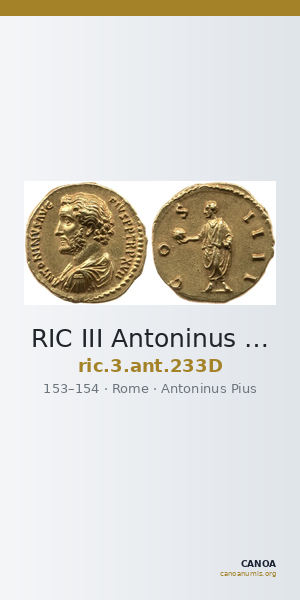 RIC III Antoninus Pius 233D — CANOA