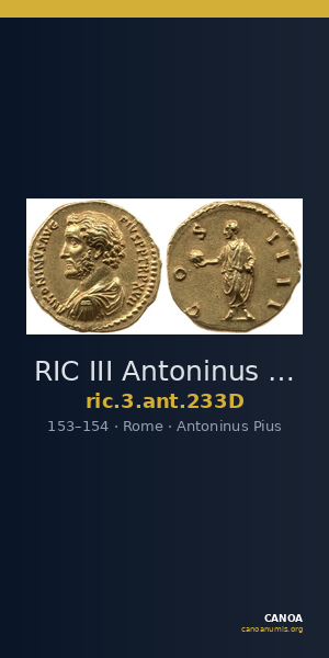 RIC III Antoninus Pius 233D — CANOA