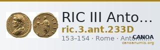 RIC III Antoninus Pius 233D — CANOA