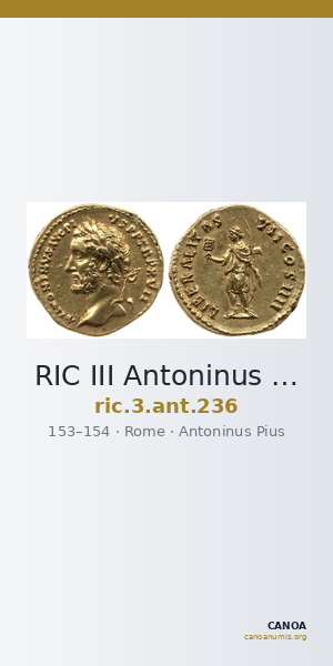 RIC III Antoninus Pius 236 — CANOA