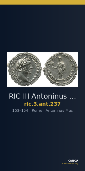 RIC III Antoninus Pius 237 — CANOA