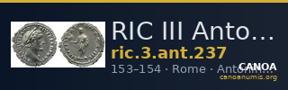 RIC III Antoninus Pius 237 — CANOA