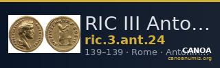 RIC III Antoninus Pius 24 — CANOA