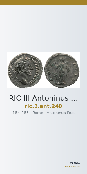 RIC III Antoninus Pius 240 — CANOA