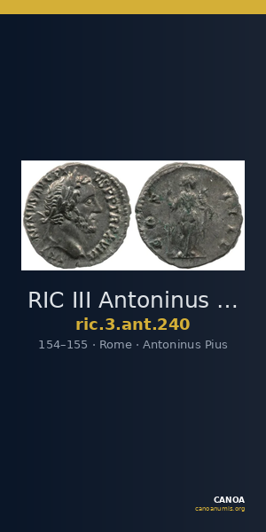 RIC III Antoninus Pius 240 — CANOA