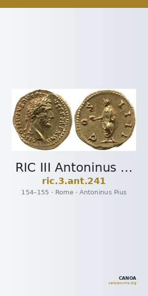 RIC III Antoninus Pius 241 — CANOA
