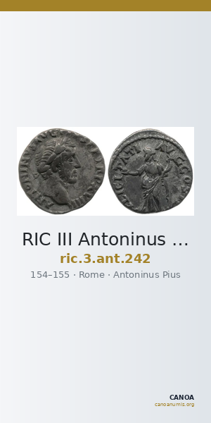 RIC III Antoninus Pius 242 — CANOA