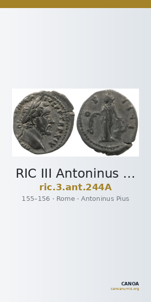 RIC III Antoninus Pius 244A — CANOA