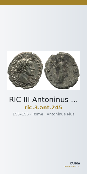 RIC III Antoninus Pius 245 — CANOA