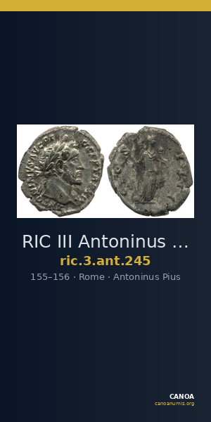 RIC III Antoninus Pius 245 — CANOA