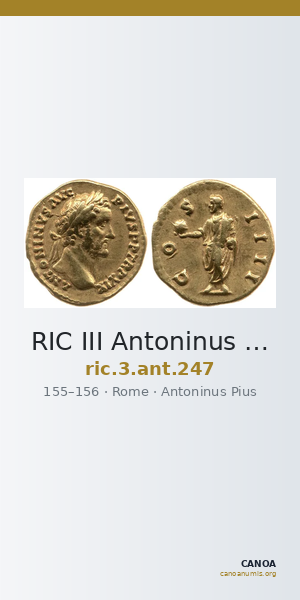 RIC III Antoninus Pius 247 — CANOA