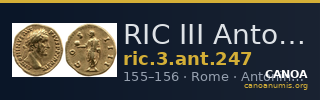 RIC III Antoninus Pius 247 — CANOA