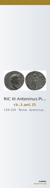 RIC III Antoninus Pius 25 — CANOA