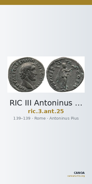 RIC III Antoninus Pius 25 — CANOA