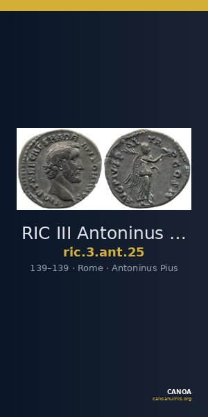 RIC III Antoninus Pius 25 — CANOA