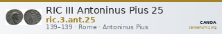 RIC III Antoninus Pius 25 — CANOA