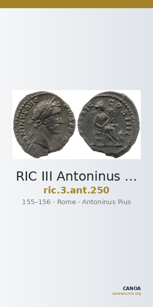 RIC III Antoninus Pius 250 — CANOA