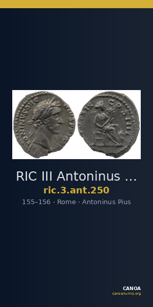 RIC III Antoninus Pius 250 — CANOA