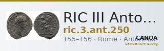 RIC III Antoninus Pius 250 — CANOA