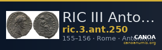 RIC III Antoninus Pius 250 — CANOA
