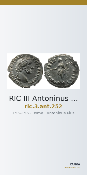 RIC III Antoninus Pius 252 — CANOA