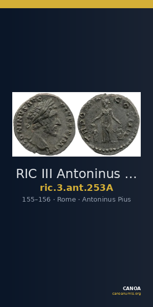 RIC III Antoninus Pius 253A — CANOA