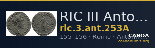 RIC III Antoninus Pius 253A — CANOA