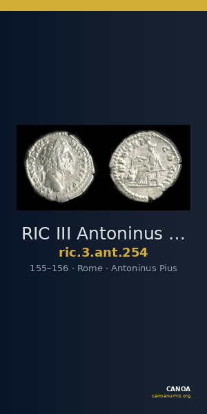 RIC III Antoninus Pius 254 — CANOA