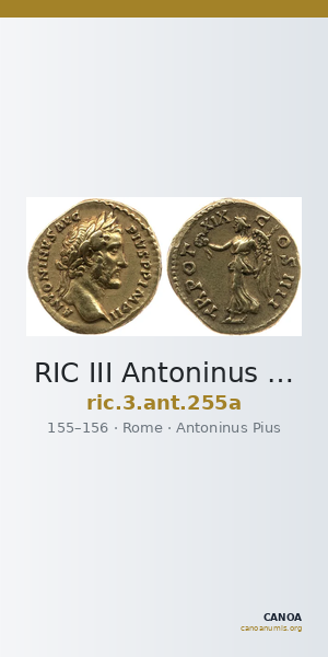 RIC III Antoninus Pius 255a — CANOA