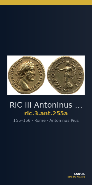 RIC III Antoninus Pius 255a — CANOA