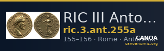 RIC III Antoninus Pius 255a — CANOA