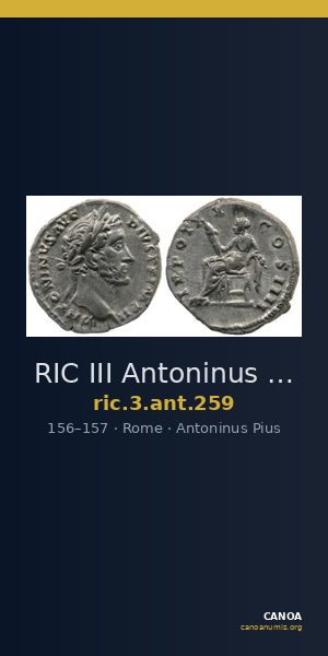 RIC III Antoninus Pius 259 — CANOA