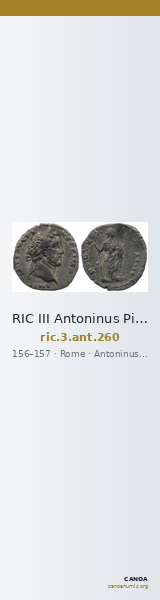 RIC III Antoninus Pius 260 — CANOA