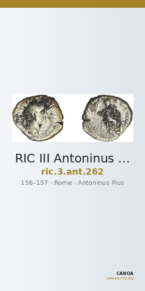 RIC III Antoninus Pius 262 — CANOA