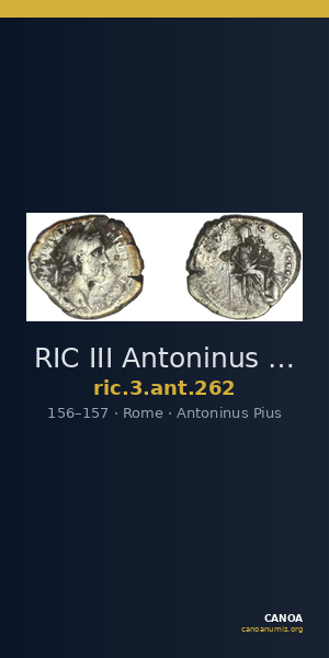 RIC III Antoninus Pius 262 — CANOA
