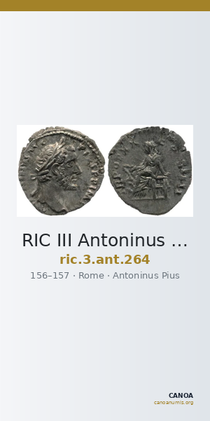 RIC III Antoninus Pius 264 — CANOA